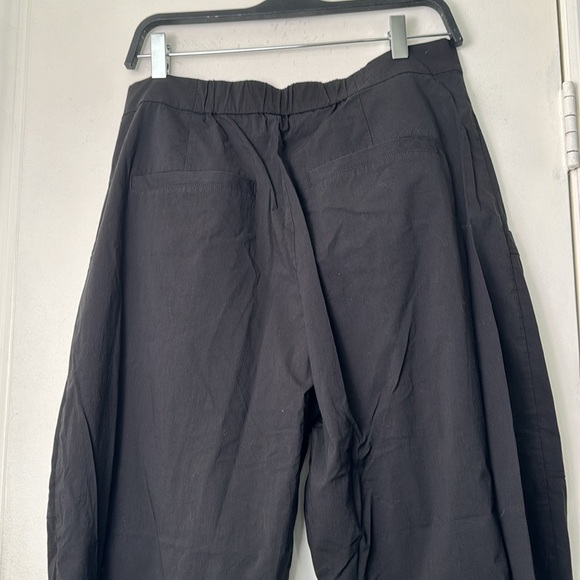 Gentle Herd Black Pocket Taper Cotton Nylon Blend Ankle High Waist Pants Size XL - Picture 6 of 10